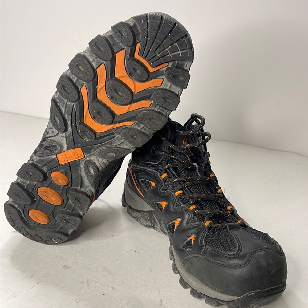 Harley-Davidson Black and Orange Boots - Picture 5 of 5